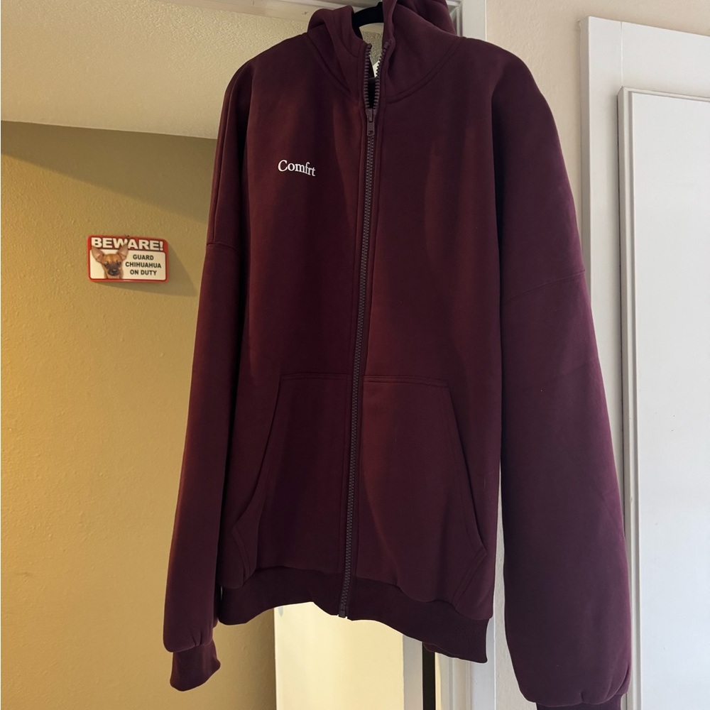 Cloud Zip Hoodie Maroon 2X